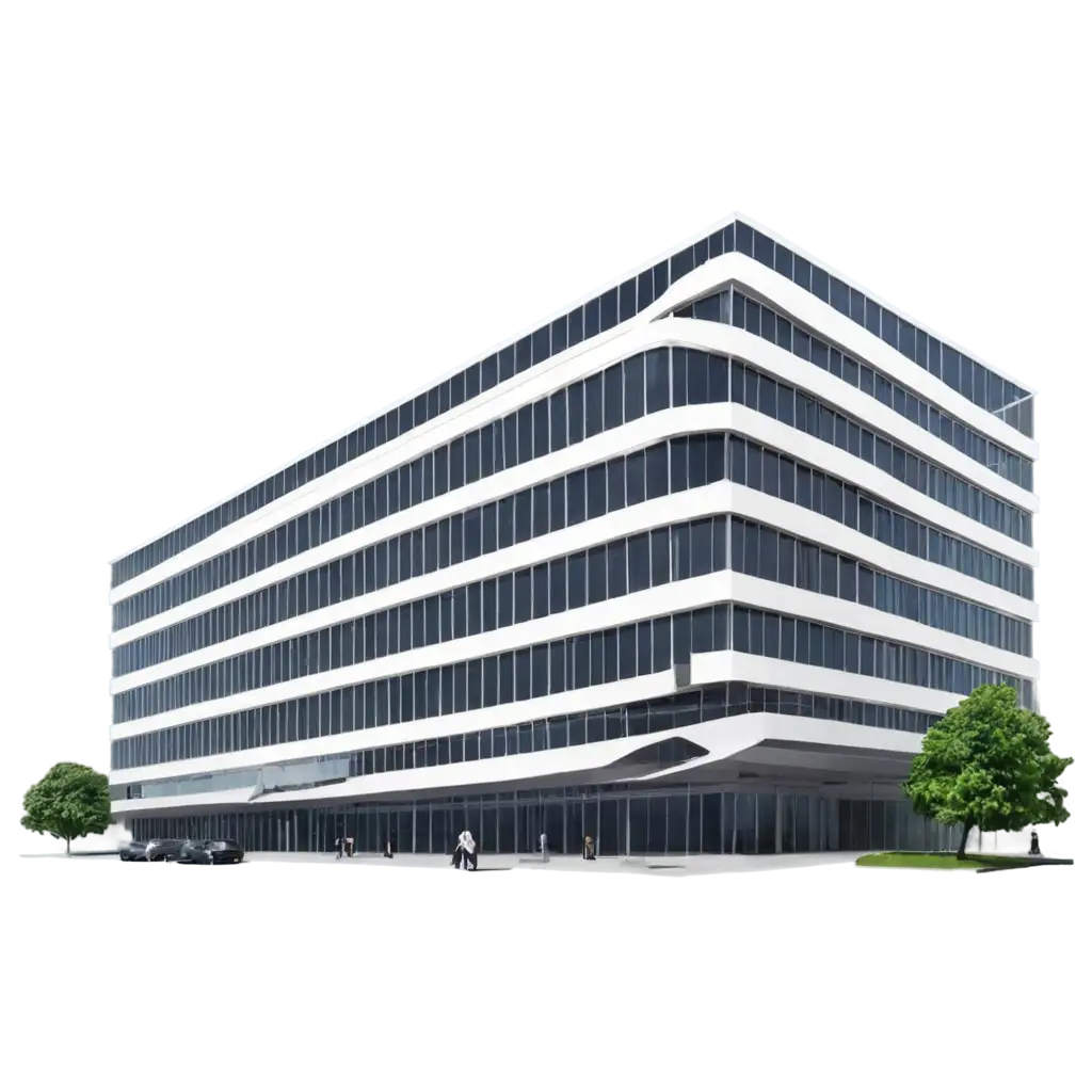 Realistic-MultiStorey-Office-Building-PNG-Crafted-for-Professional-Online-Representation