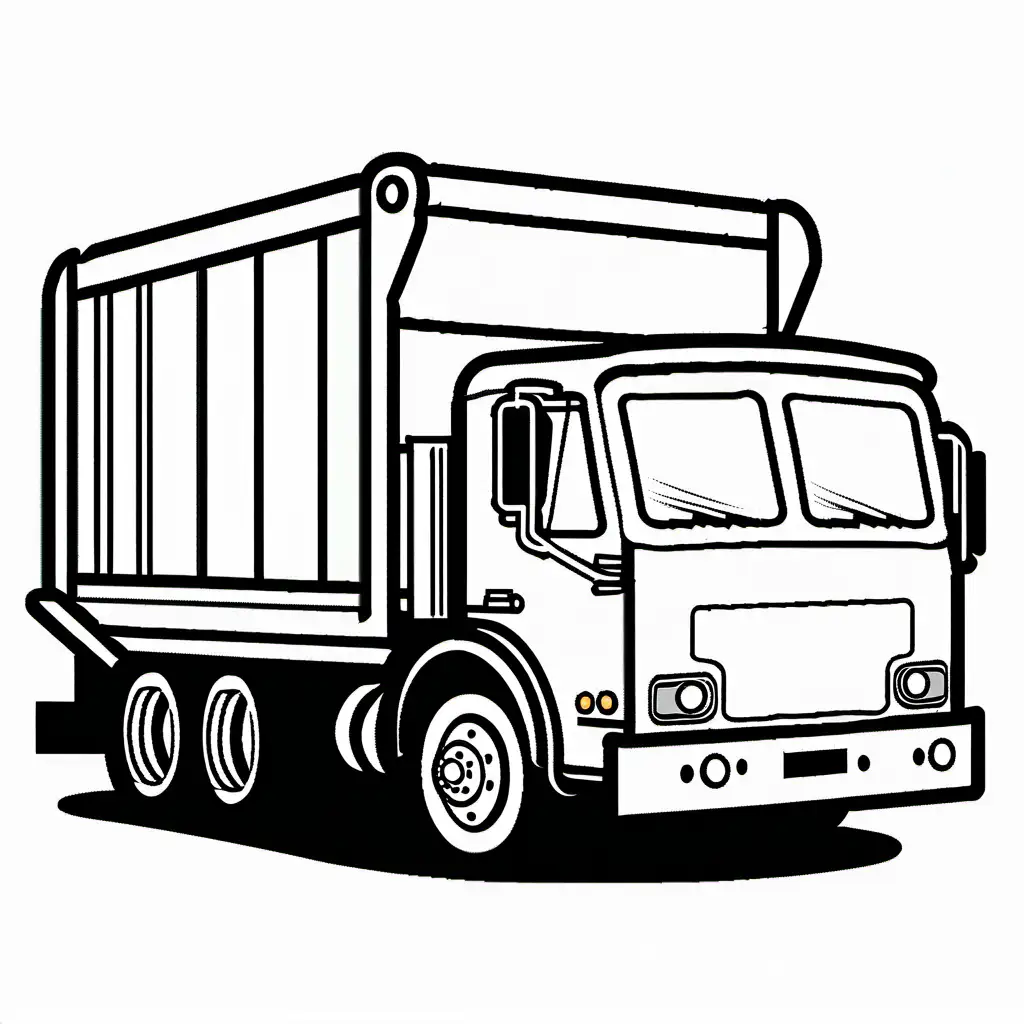 Garbage-Truck-Coloring-Page-Simple-Line-Art-for-Kids