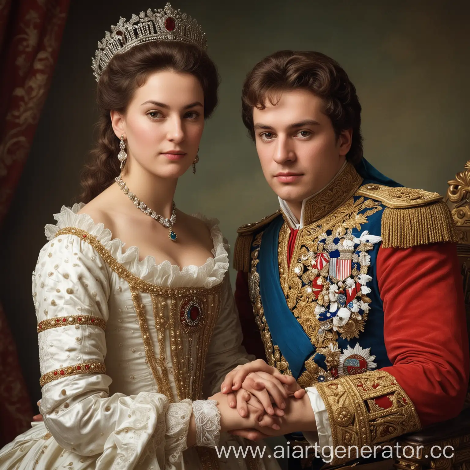 Empress-Catherine-II-and-Grigory-Potemkin-Romantic-Portrait-of-18th-Century-Royalty