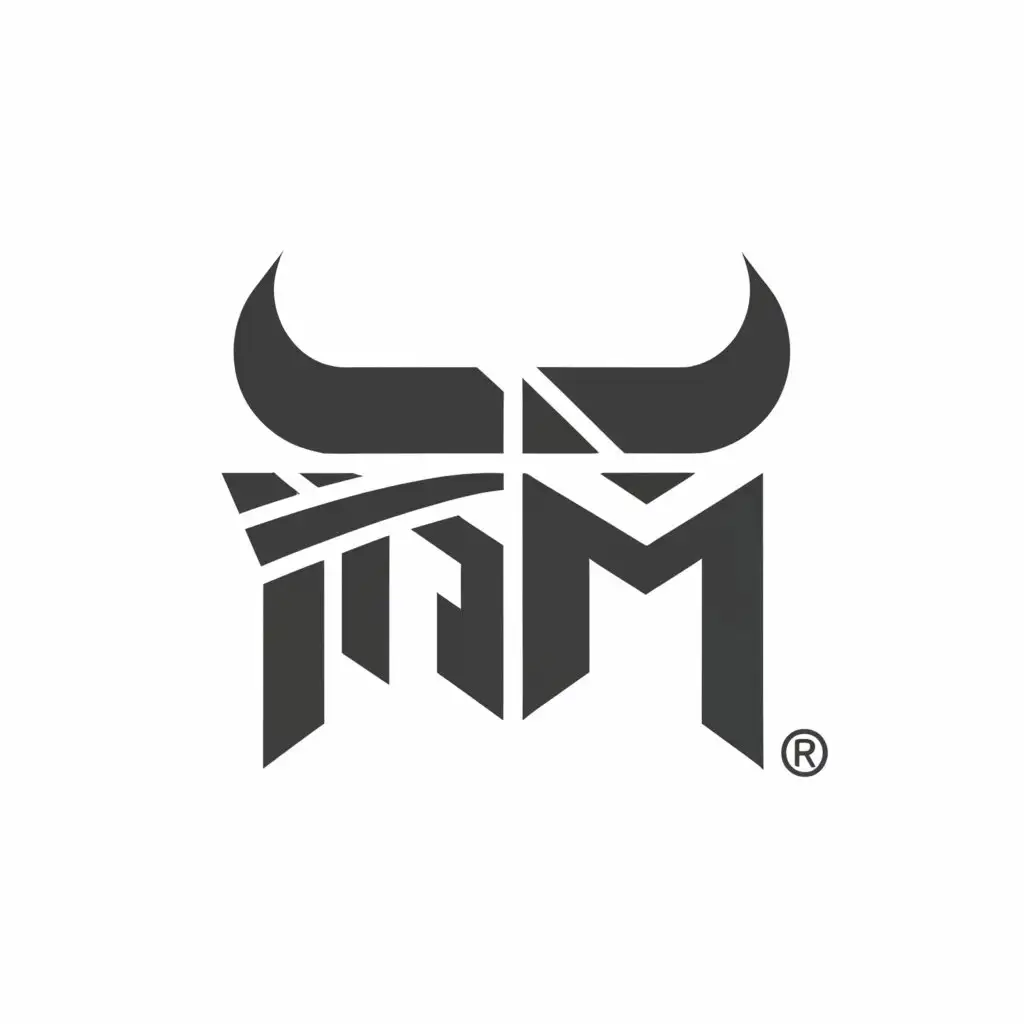 a logo design,with the text "OTM", main symbol:Bull ,Moderate,be used in forex industry,clear background