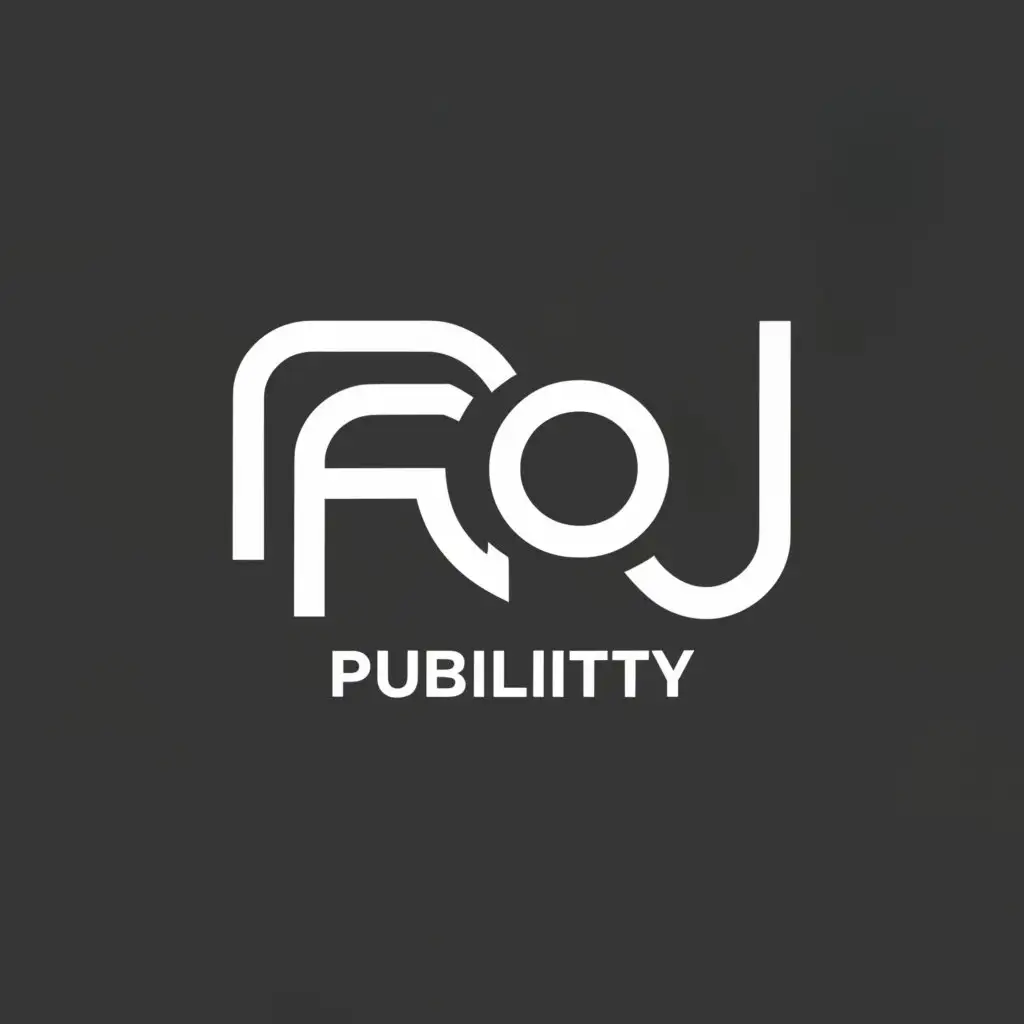 a logo design,with the text "FAOU PUBLICITY", main symbol:Caps,Minimalistic,be used in advertisement industry,clear background