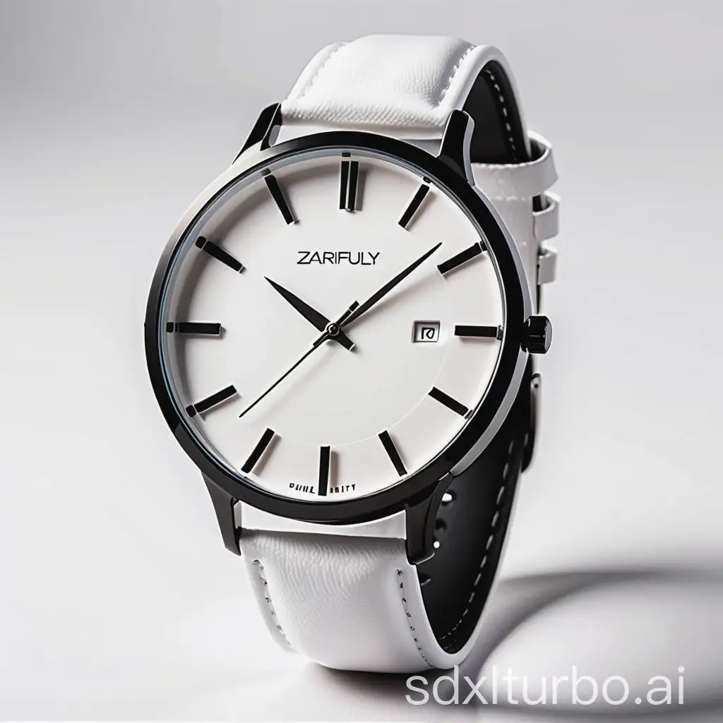 Elegant-Zarifuly-Watch-in-Minimalist-Black-White-and-Silver
