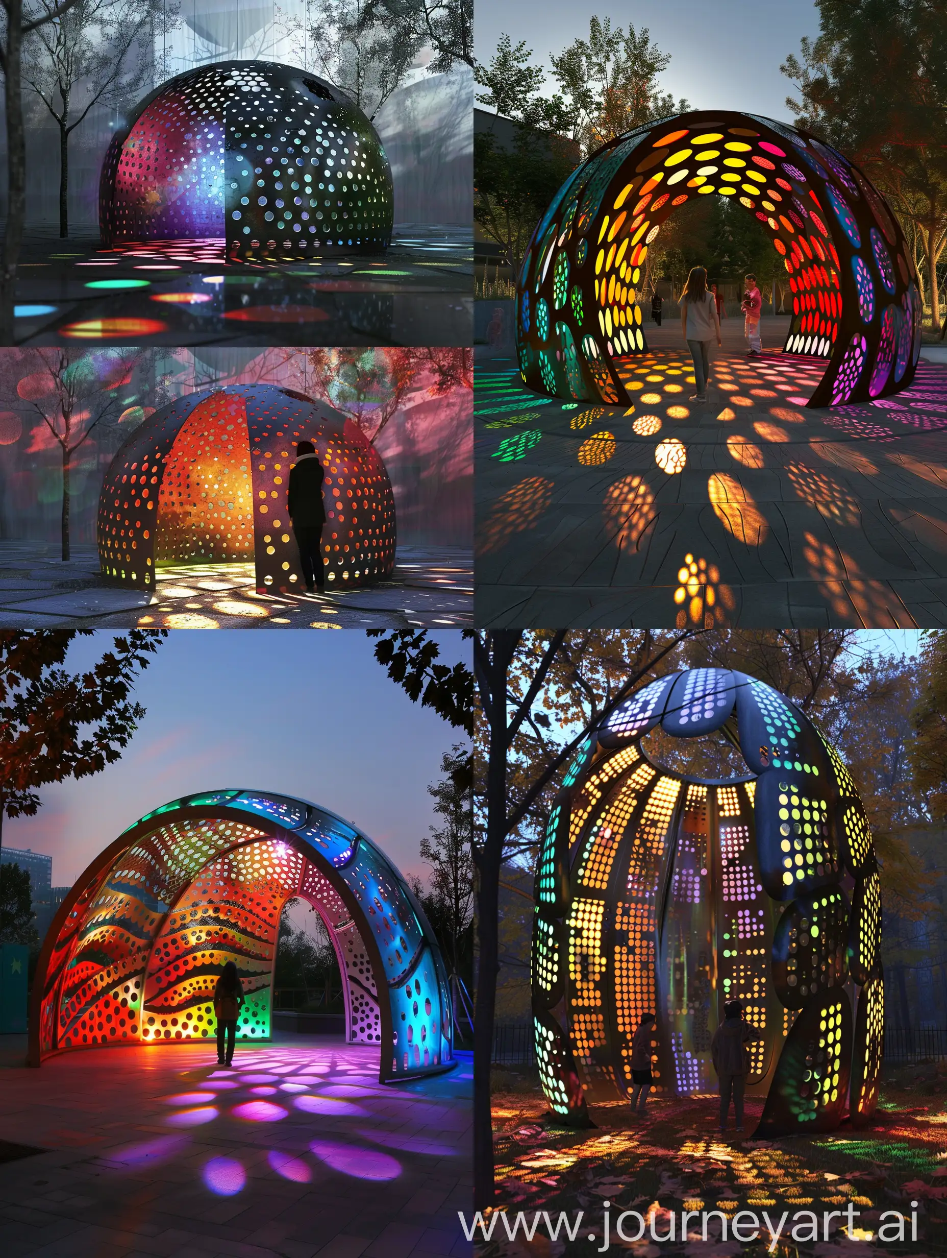 Interactive-Light-and-Shadow-Pavilion-Design-for-Urban-Parks