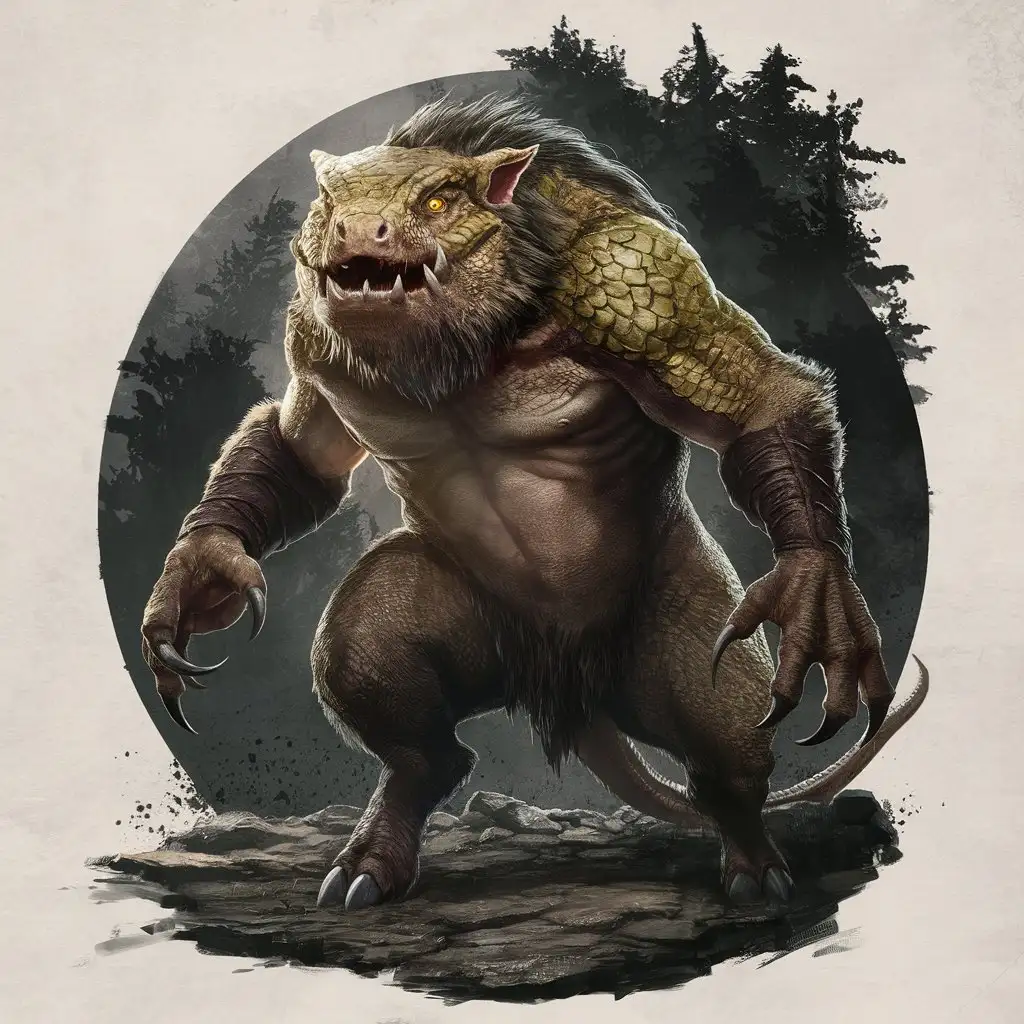 Lizardfolk-and-Wereboar-Encounter-in-Mysterious-Jungle