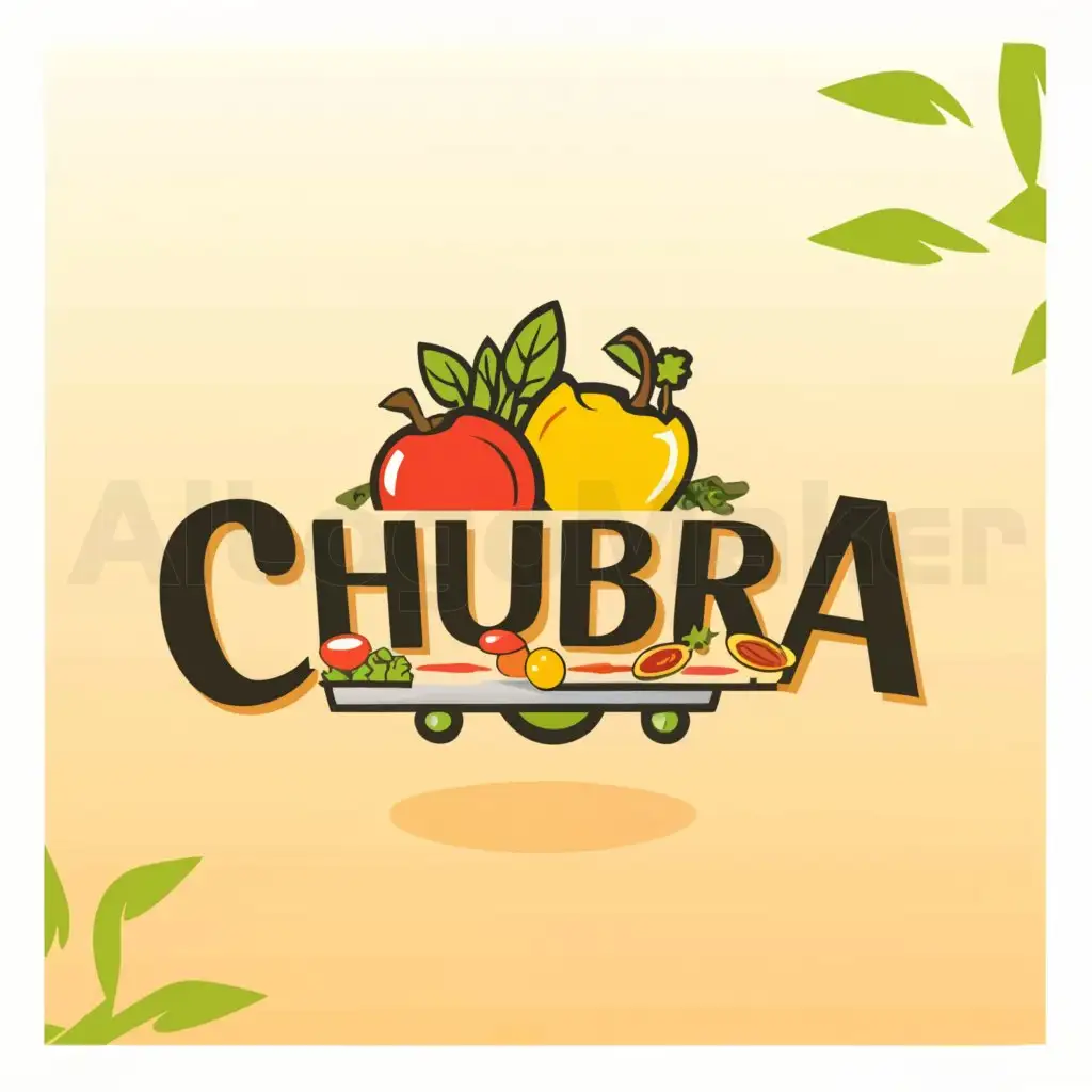 a logo design,with the text 'Chubra', main symbol:Online store for fruits and vegetables,Moderate,clear background