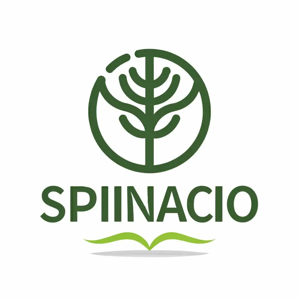 a logo design,with the text "Spinacho", main symbol:forest,Moderate,clear background