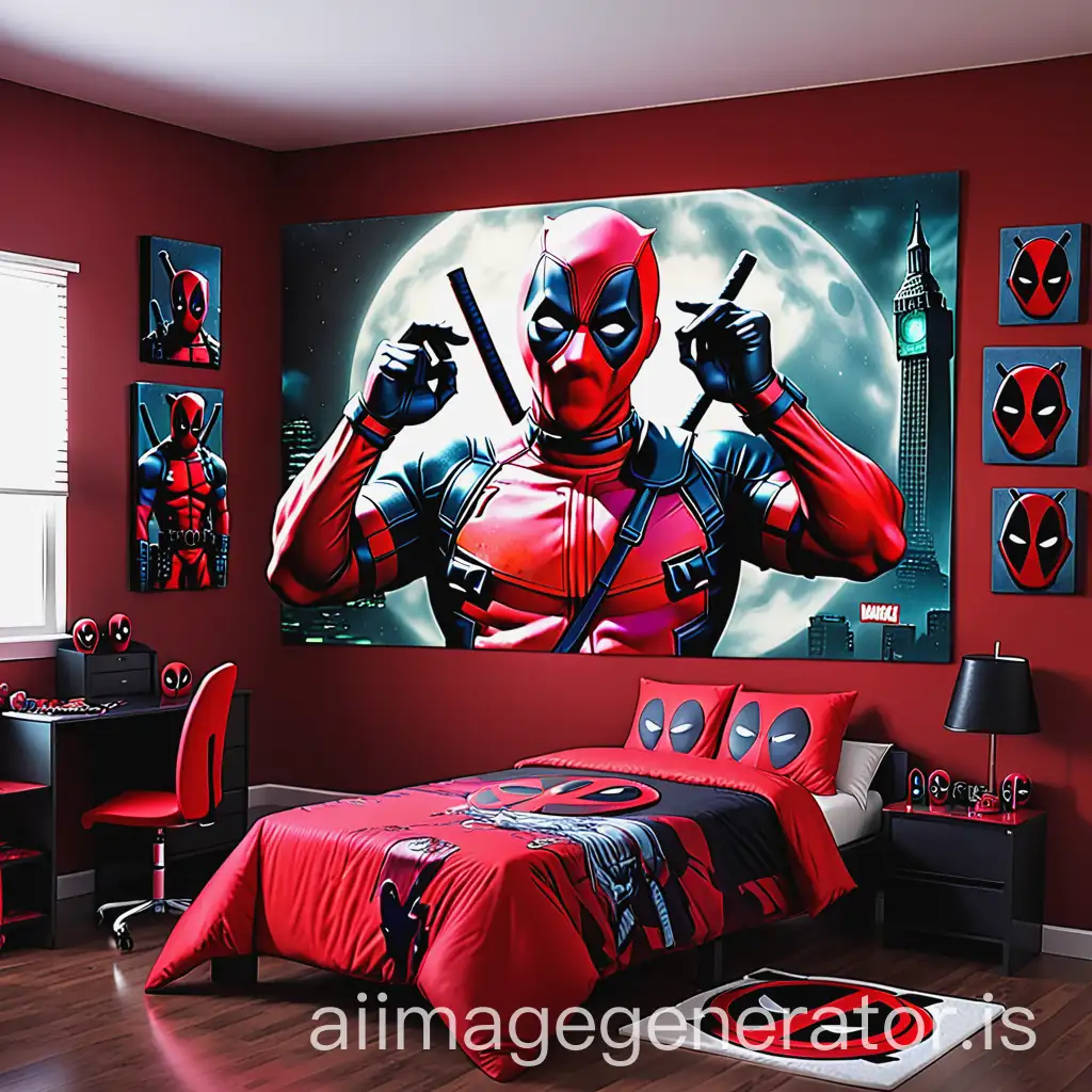 Deadpool-Relaxing-in-His-Personal-Bedroom-Sanctuary
