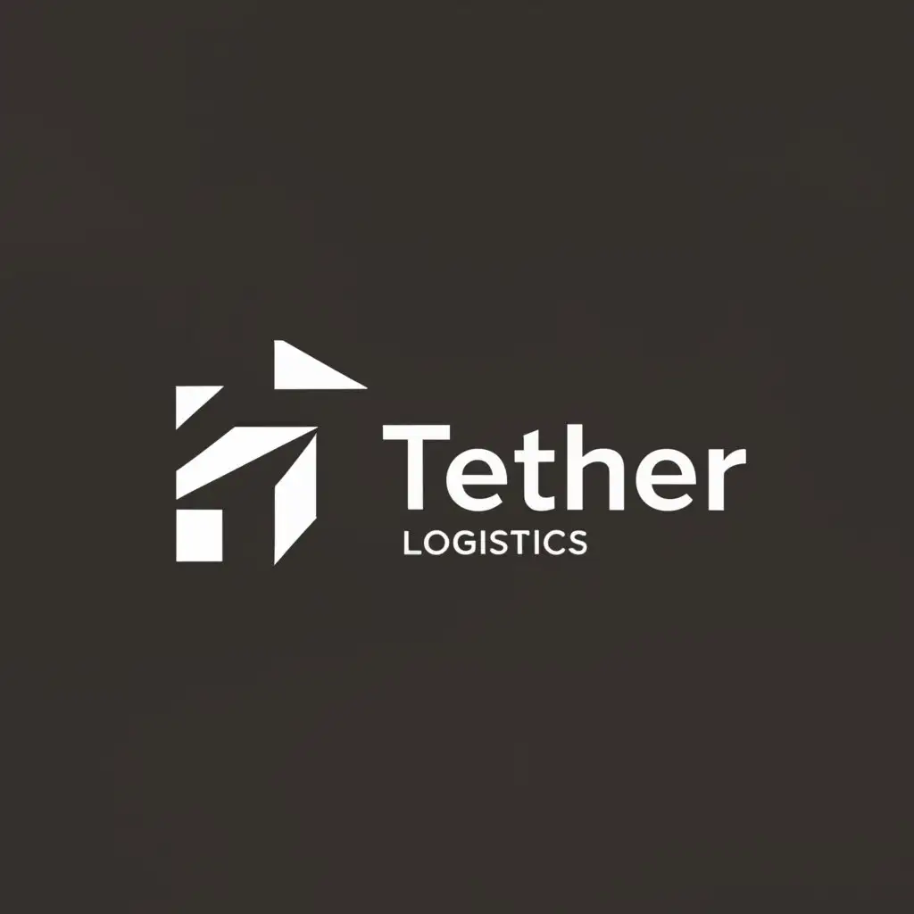 a logo design,with the text "Tether Logistics", main symbol:Logistics,Minimalistic,be used in Others industry,clear background