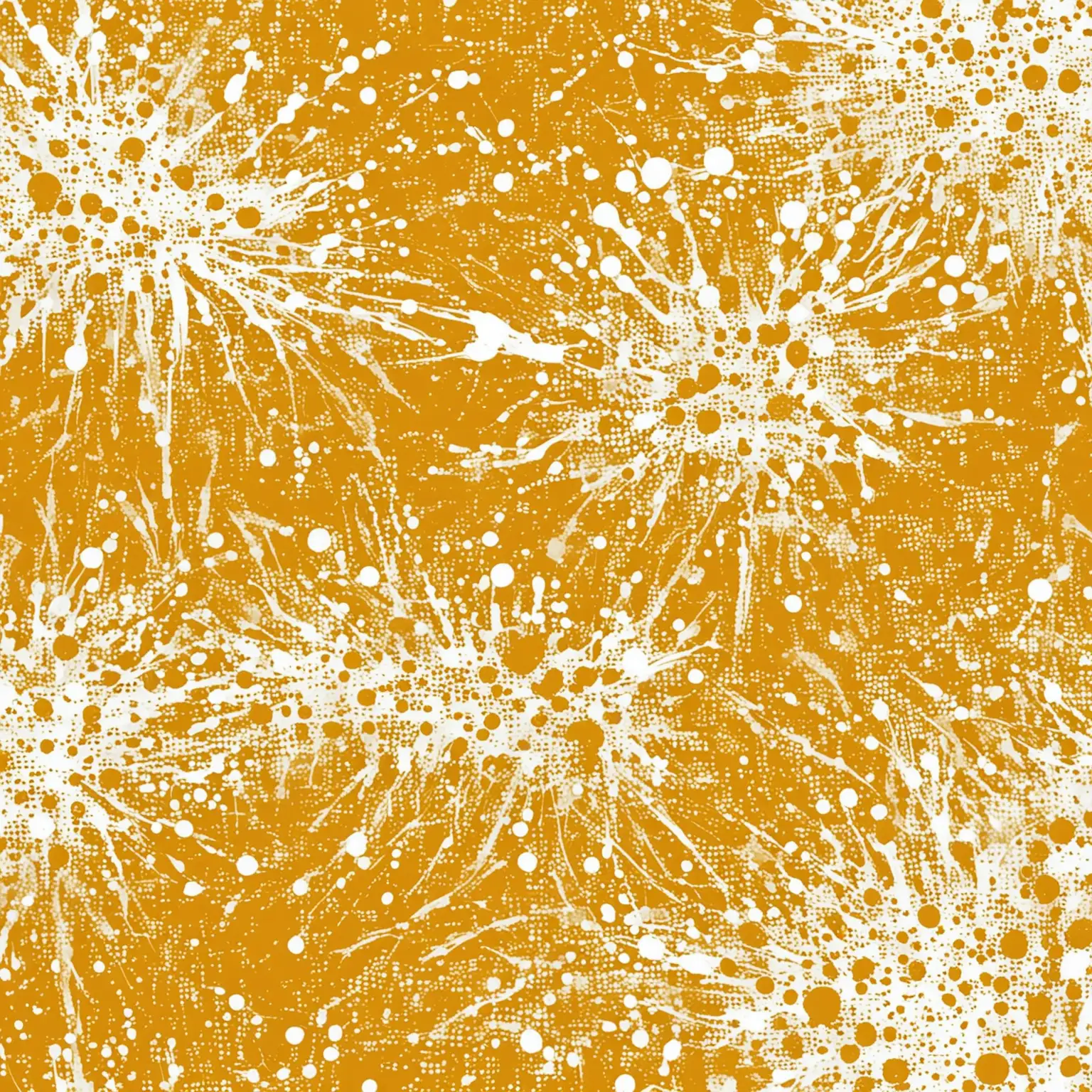 Abstract Mustard and White Splatter Background Digital Art