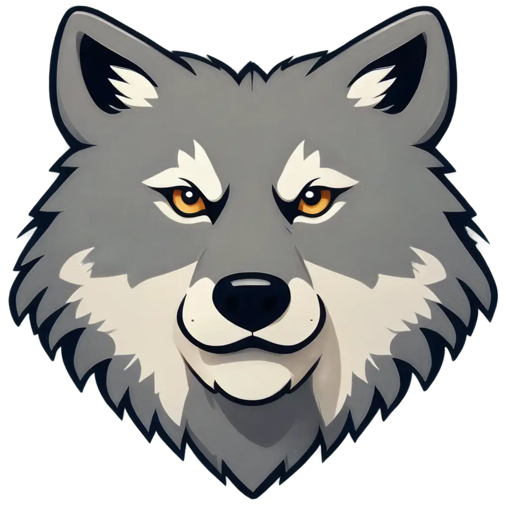 wolf icon png mascot logo