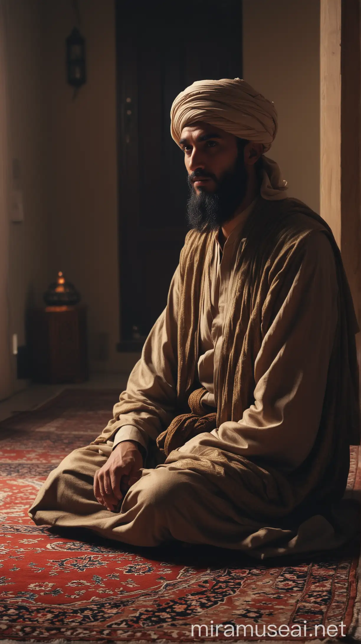 Young Ali ibn Abi Talib with Radiant Islamic Faith in HD 4K