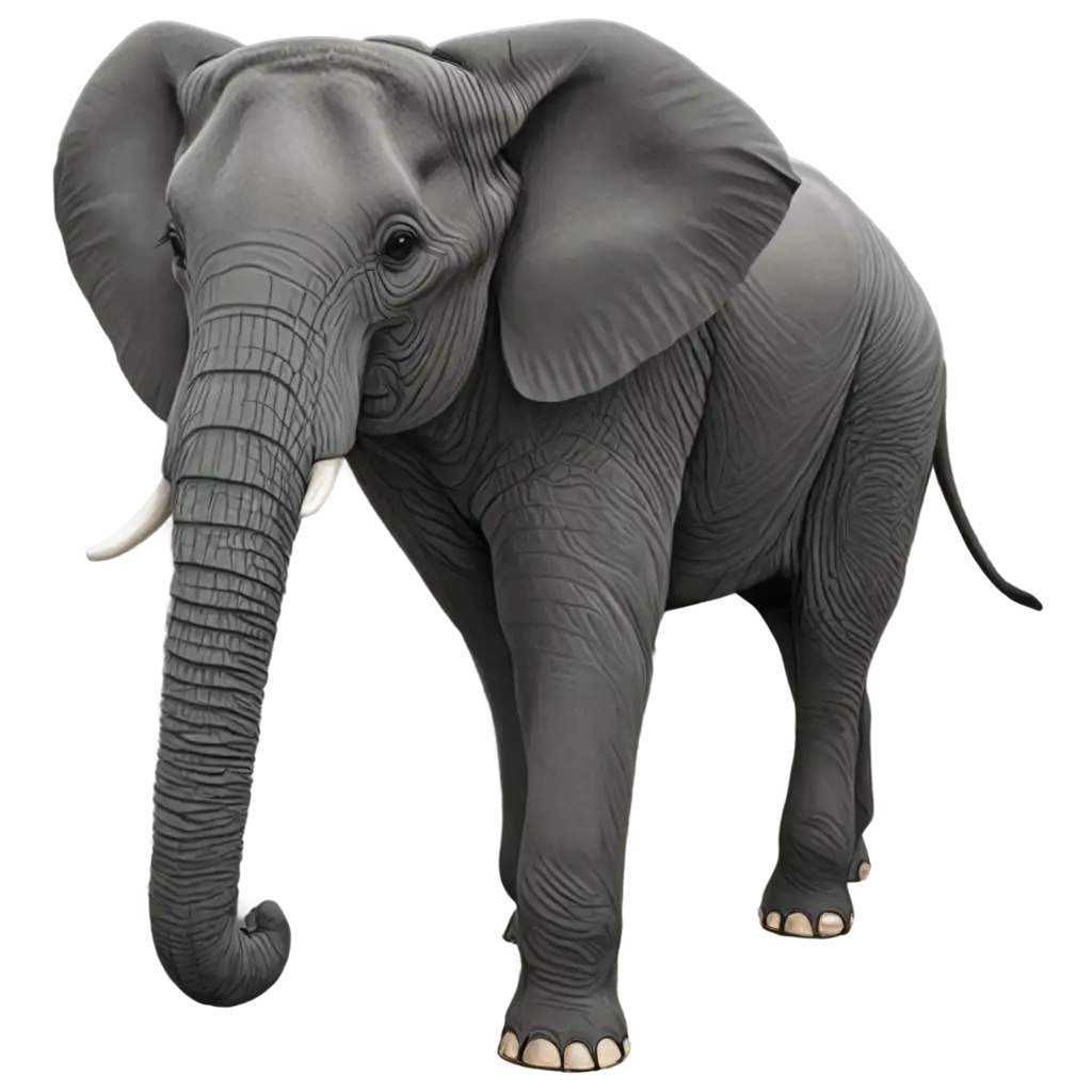 Majestic-Elephant-PNG-Captivating-Wildlife-Art-for-Online-Engagement