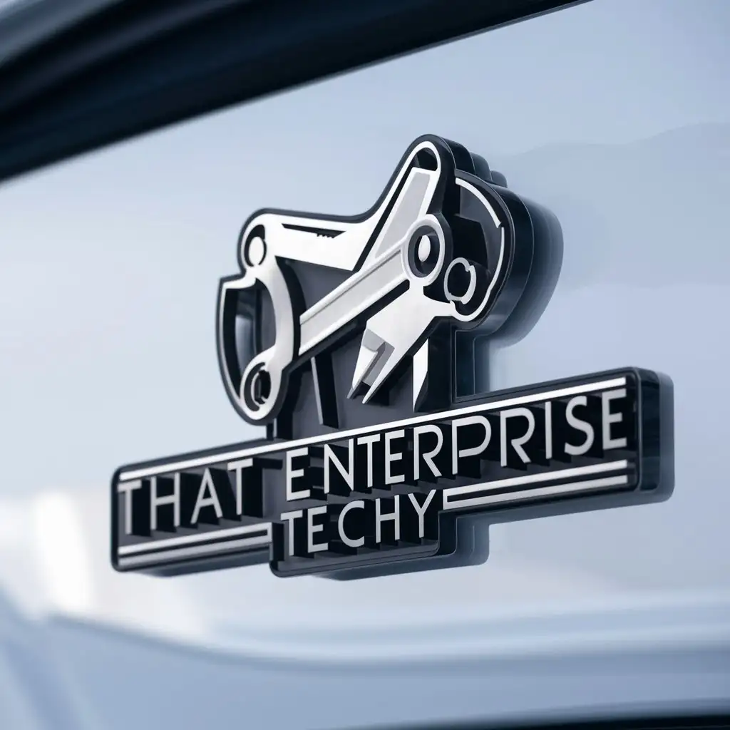 a logo design,with the text "That Enterprise Techy", main symbol:Snap on tool,complex,be used in Automotive industry,clear background