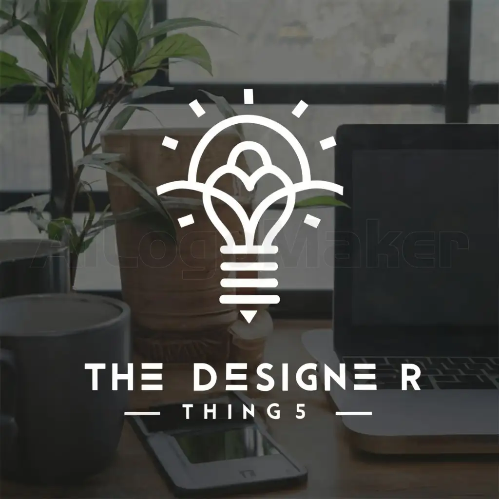 a logo design,with the text "THEDESIGNERTHINGS", main symbol:CREATIVE,Minimalistic,be used in INTERIOR DESIGN industry,clear background
