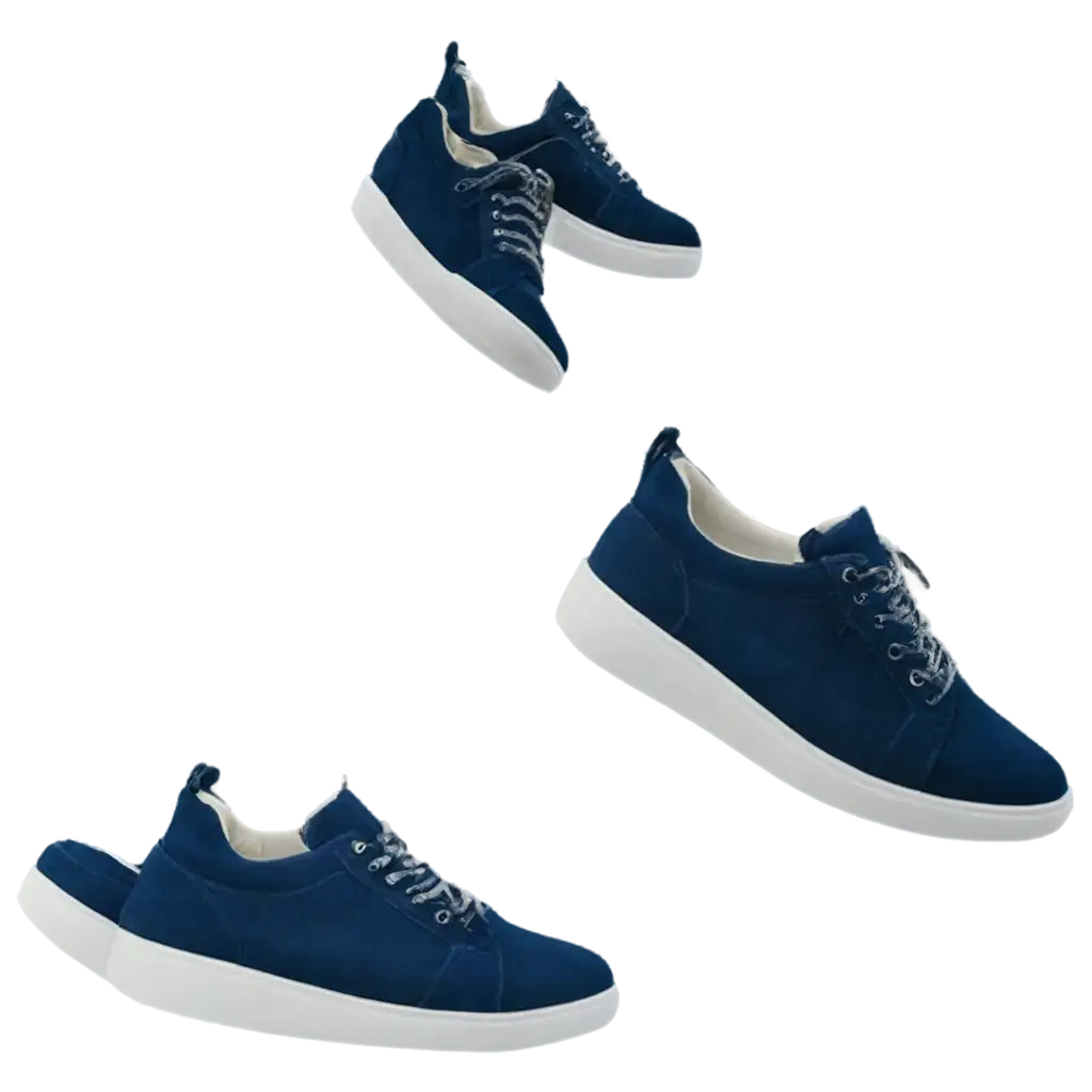 Sepatu sneaker Berwarna biru