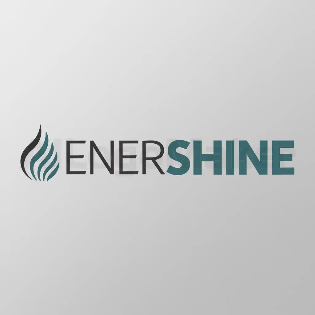 a logo design,with the text "enershine, ener, shine", main symbol:shine, abstract art,Moderate,be used in health industry,clear background