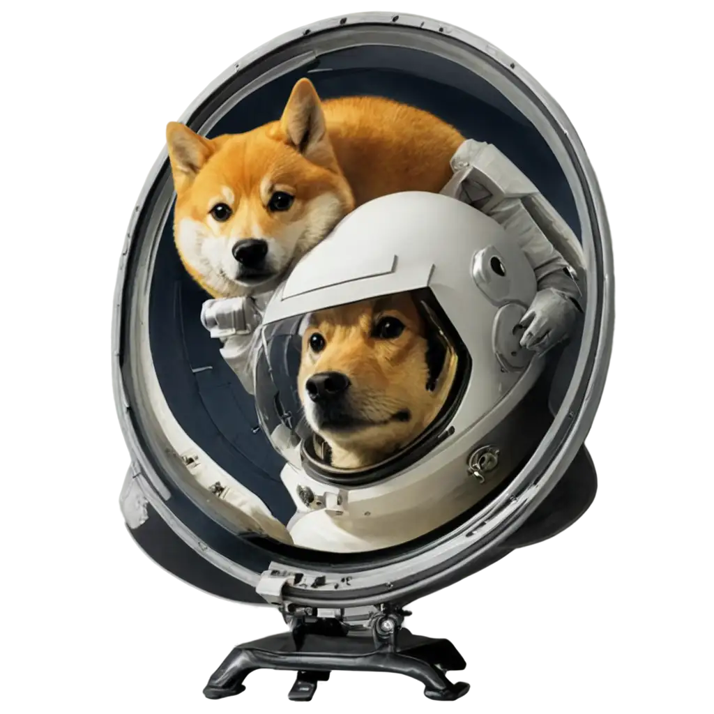 an astronot with doge