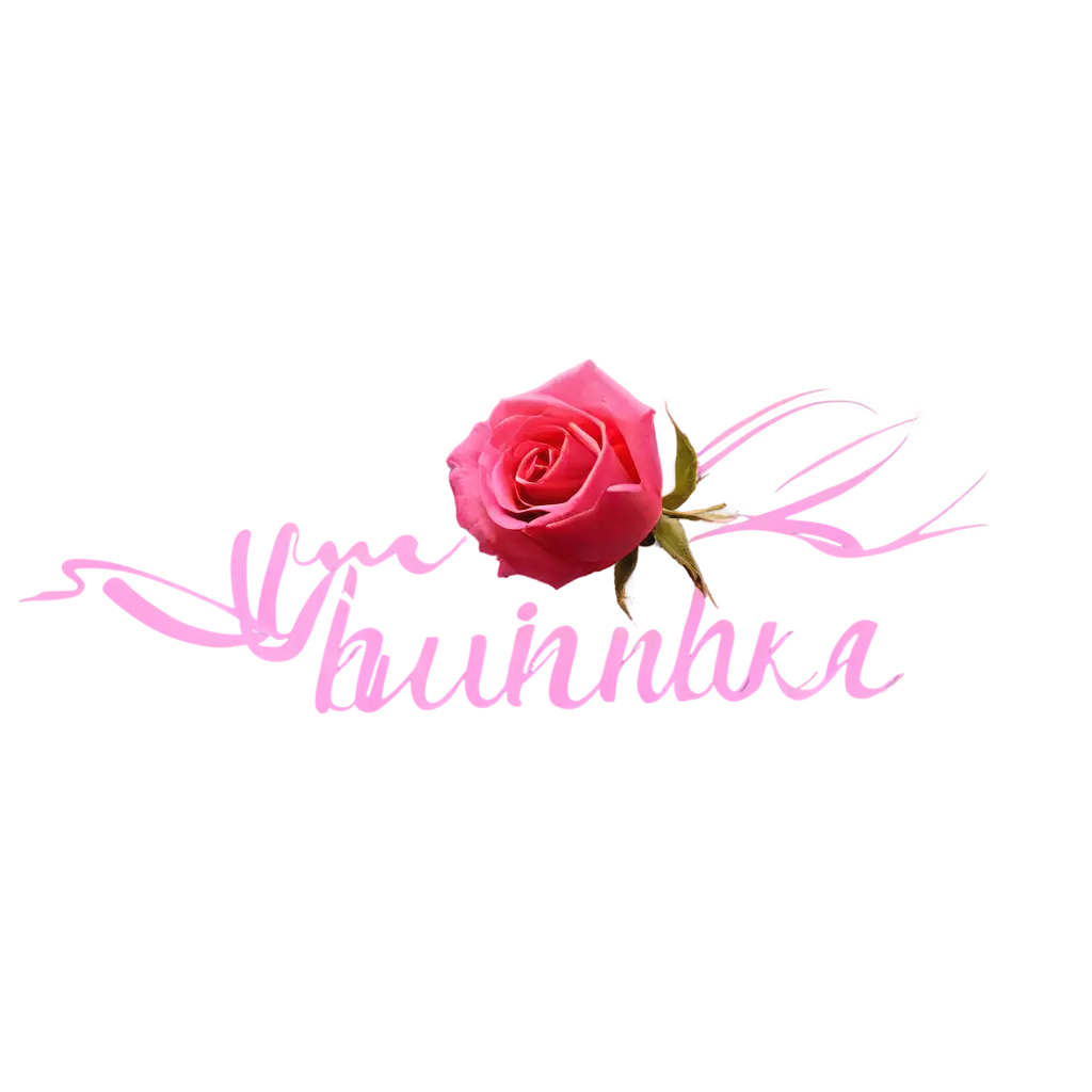 Exquisite-Pink-Rose-PNG-Image-with-Custom-Bhumika-Inscription-Enhance-Your-Design-with-HighQuality-Graphics