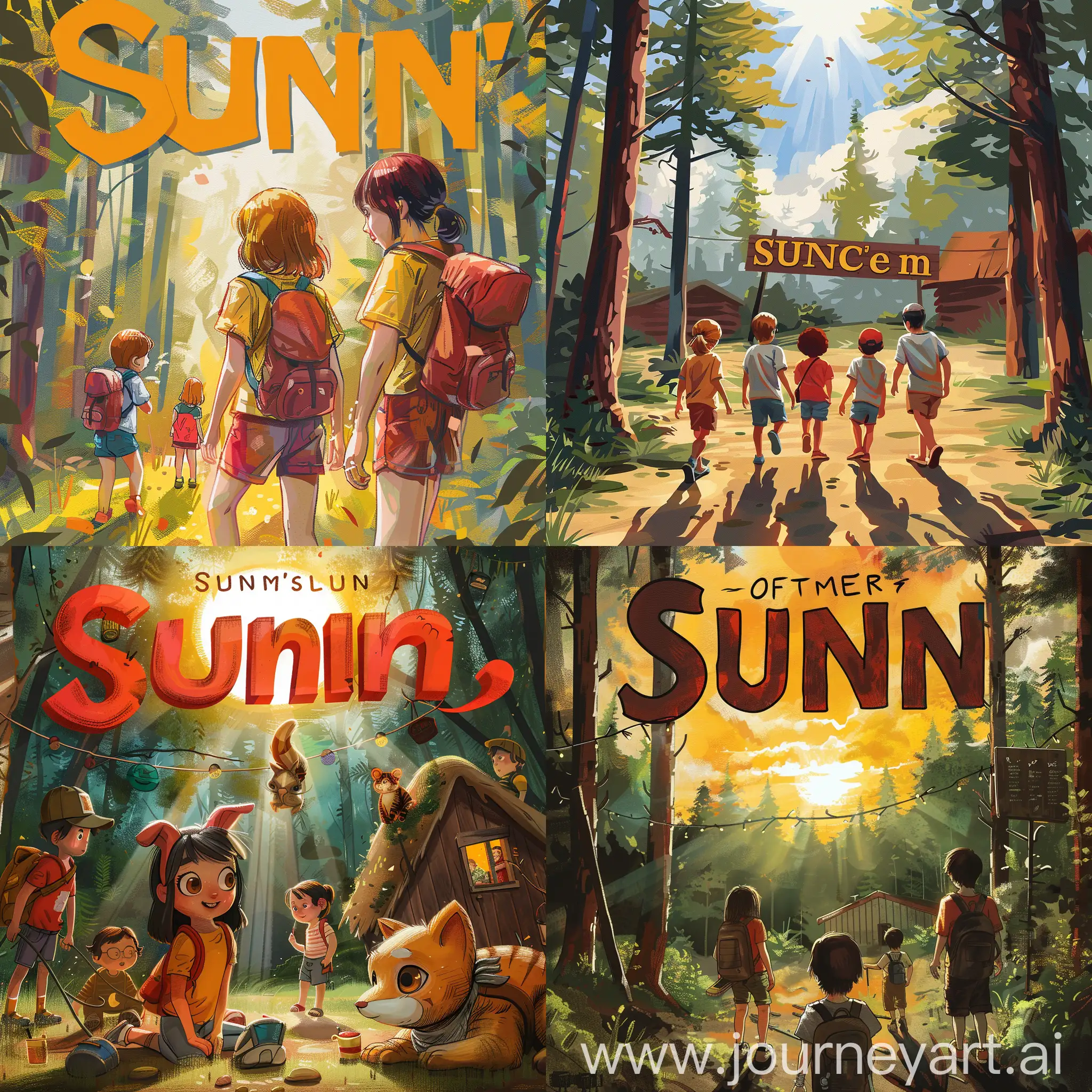Realistic-Illustration-of-Childrens-Camp-Sunny-Cover-Art