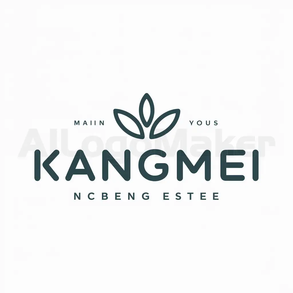 a logo design,with the text "Kangmei", main symbol:Kangmei,Moderate,clear background