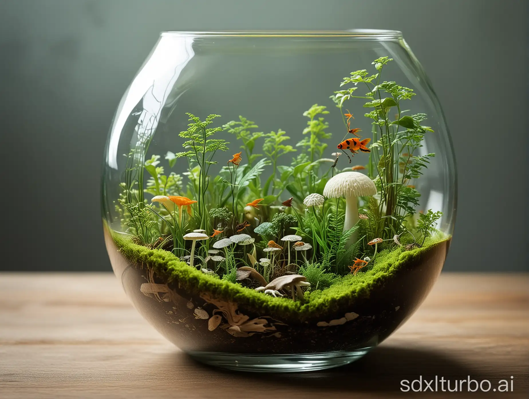 Miniature-Ecosystem-Encased-in-Glass-Captivating-Natures-Beauty-in-a-Compact-Setting