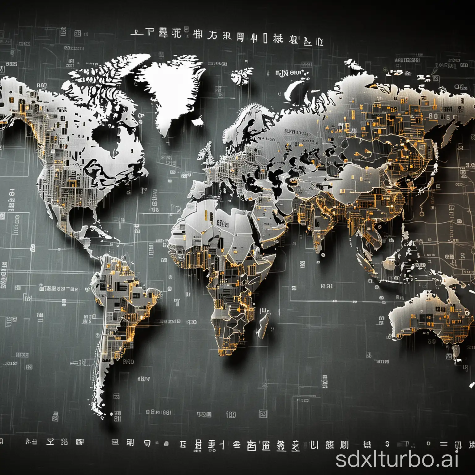 technological world map