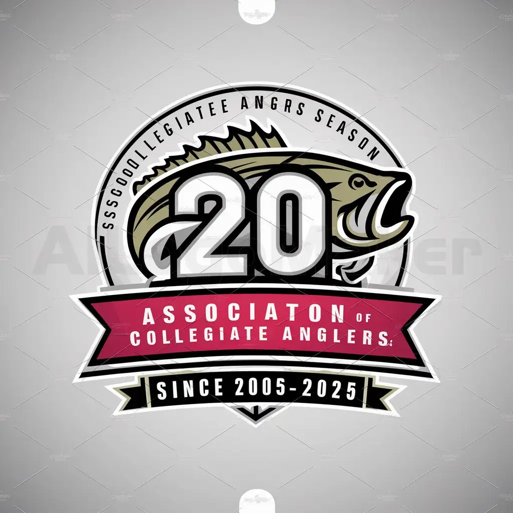 LOGO-Design-For-Association-of-Collegiate-Anglers-Commemorating-20-Years-with-Bass-Pro-Shops-Sponsorship