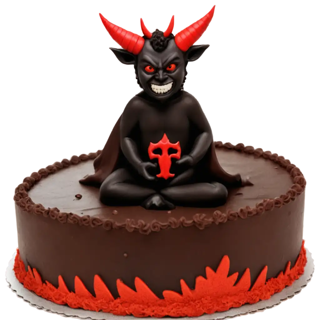 Satan birth cake