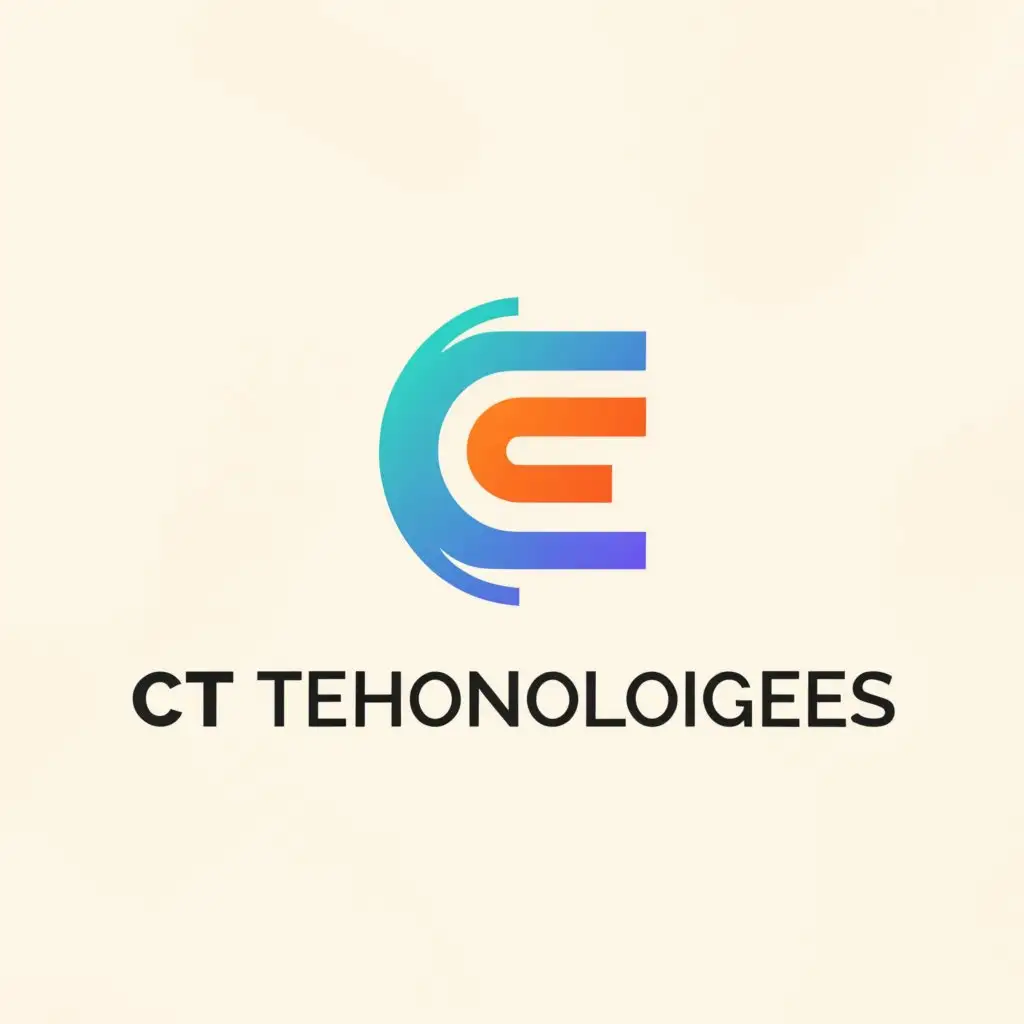 a logo design,with the text "
C 
T 
Technologies 
", main symbol:desktop computer and wireless mouse,complex,be used in Technology industry,clear background