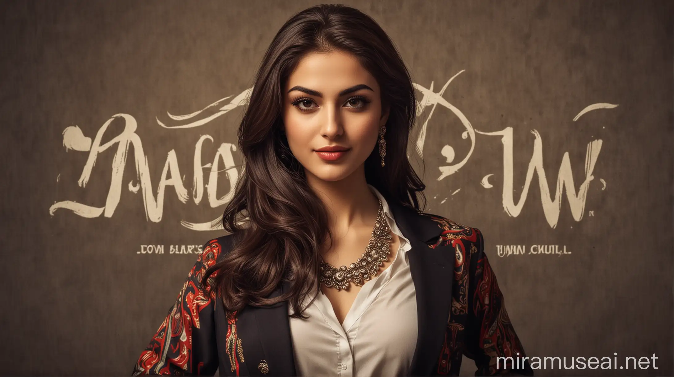 Stylish Iranian Lady Captivates in Mafia Advertisement