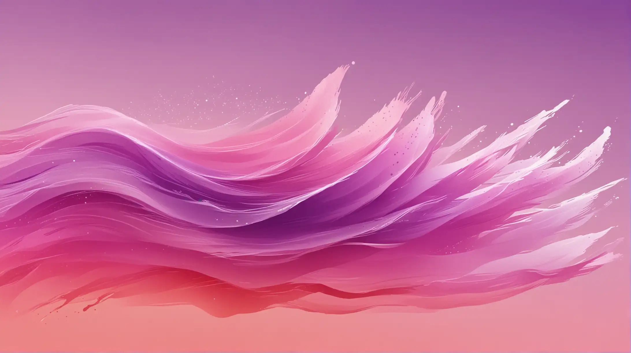 Vibrant Wind Movement in Gouache Art Purple and Red Gradient Smears