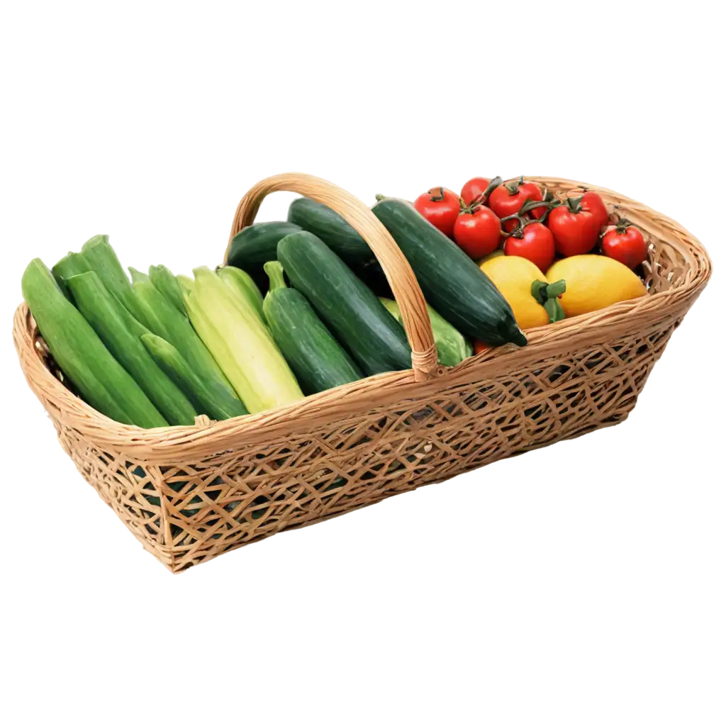 Vibrant-Fruits-and-Vegetables-in-PNG-Basket-Fresh-Harvest-Delights-for-Healthy-Living