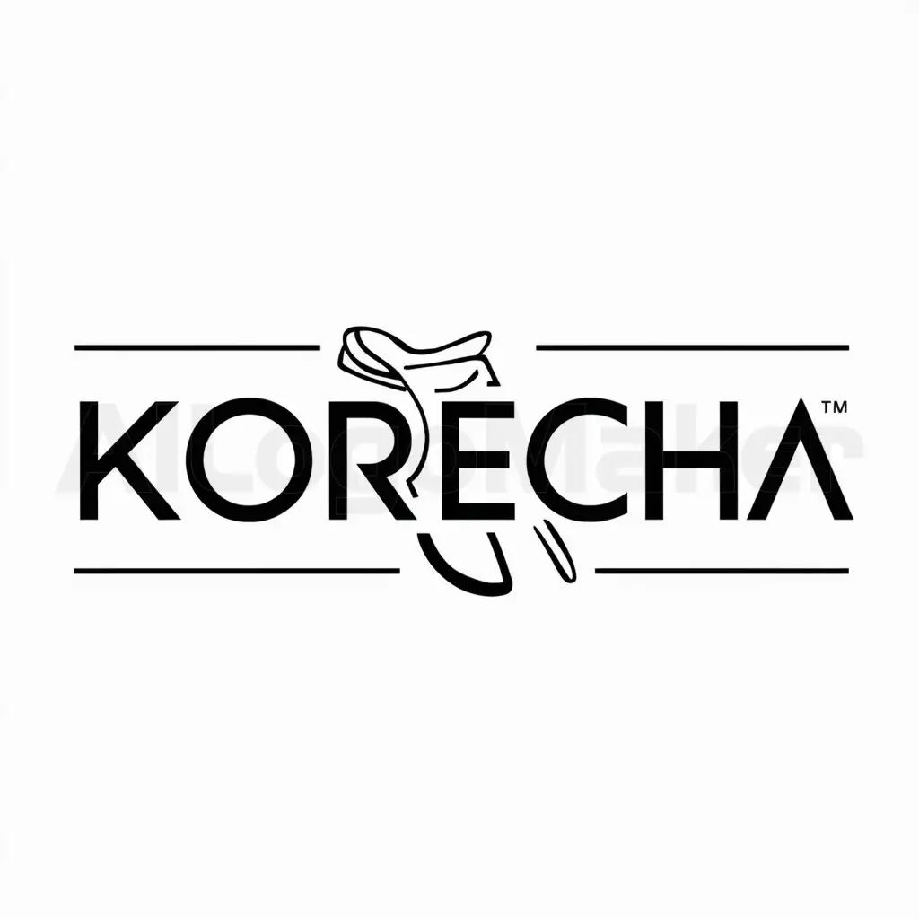 a logo design,with the text "Korecha", main symbol:saddle,Moderate,be used in Others industry,clear background