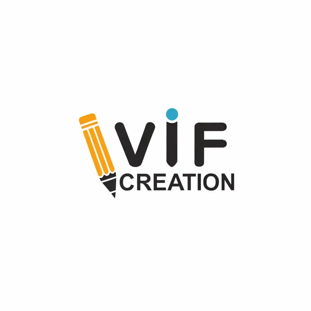 a logo design,with the text "VifCreation", main symbol:Graphicdesign,Moderate,clear background