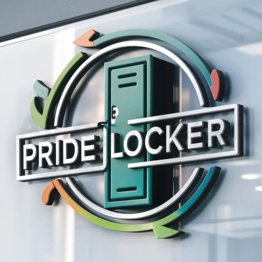 a logo design,with the text "Pride Locker", main symbol:I would like a logo designed for my company Pride Locker. We make custom embroidered and printed apparel and accessories for teams schools and organizations aiming to foster team spirit and unity. I do not have any preferences for color I just want the designer to apply their knowledge of color and design to bring my company to life in a simple modern and creative way.,Moderate,be used in 0 industry,clear background