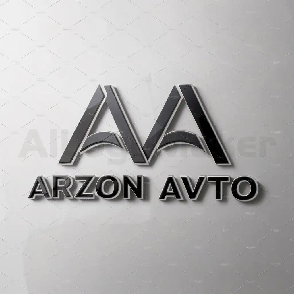 a logo design,with the text "AA", main symbol:ARZON AVTO,Moderate,be used in Automotive industry,clear background