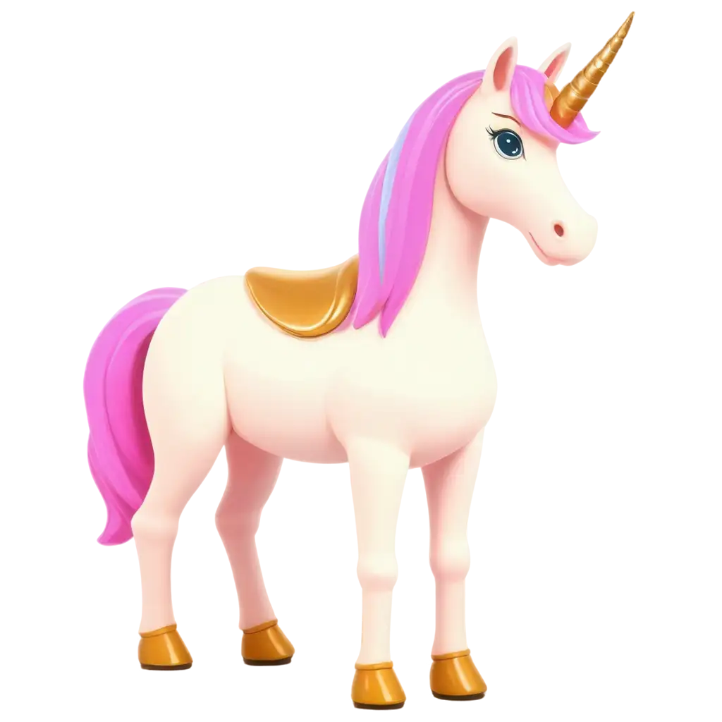 Enchanting-Unicorn-Pink-Cartoon-Captivating-PNG-Image-for-Diverse-Digital-Creations