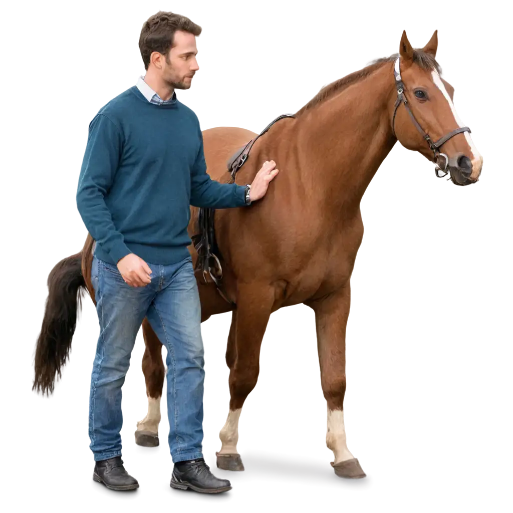 HighQuality-PNG-Image-of-Man-with-Horse-Creative-Artistic-Concept