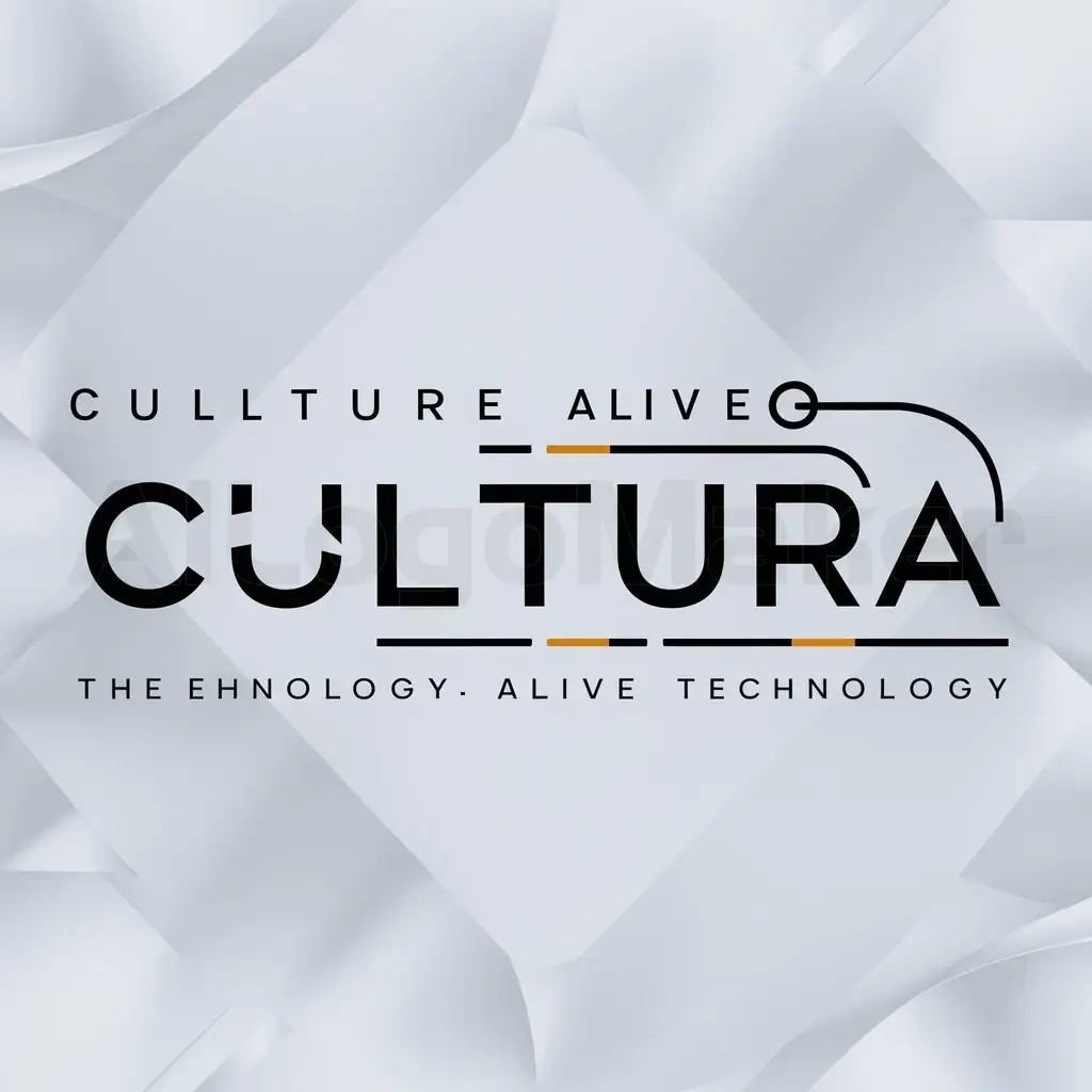 a logo design,with the text "Culture alive", main symbol:Cultura,Moderate,be used in Technology industry,clear background