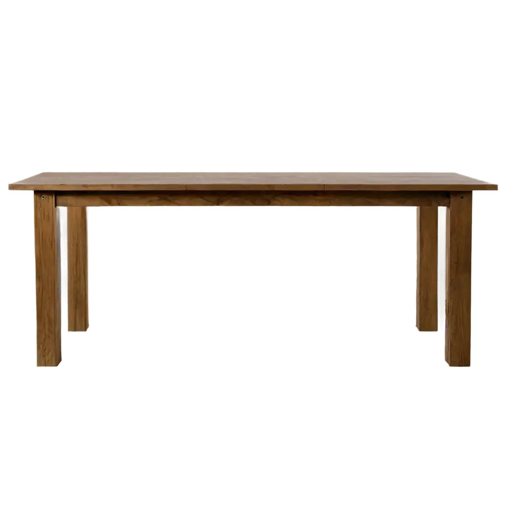 Wood table half height