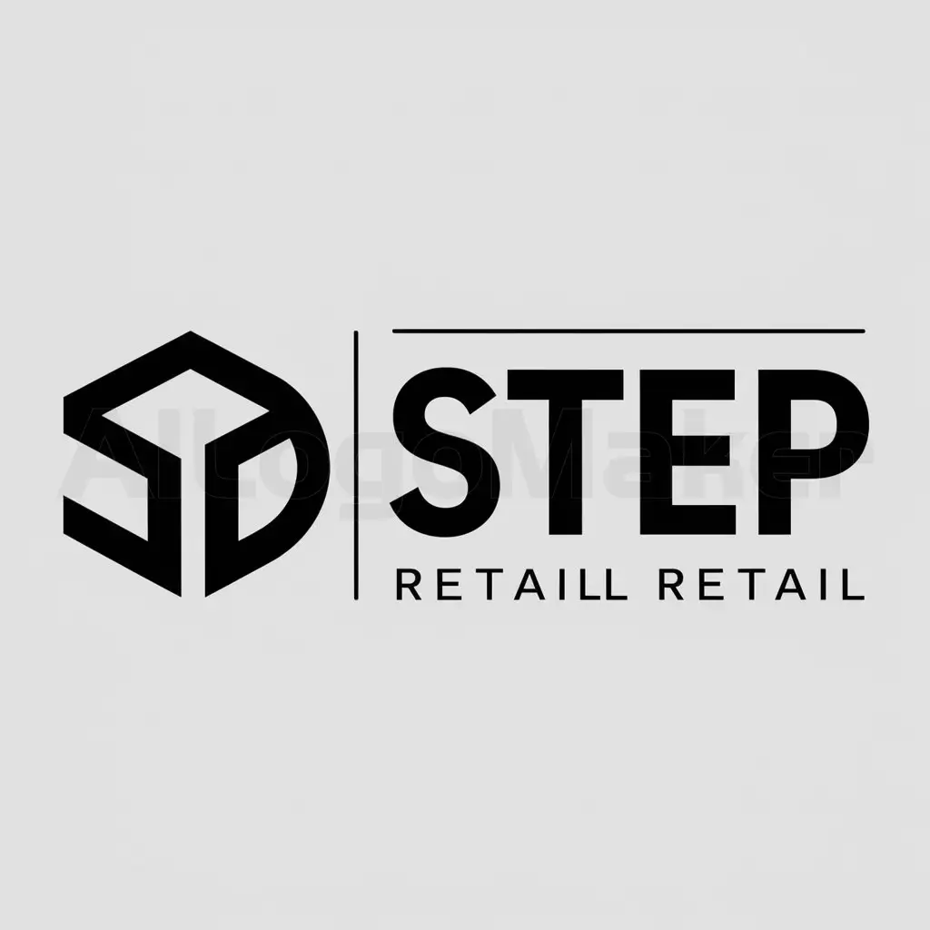 a logo design,with the text "3 Д step", main symbol:3D,Moderate,be used in Retail industry,clear background