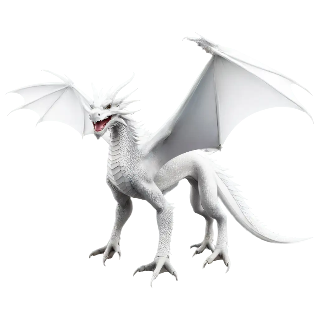 white dragon full body