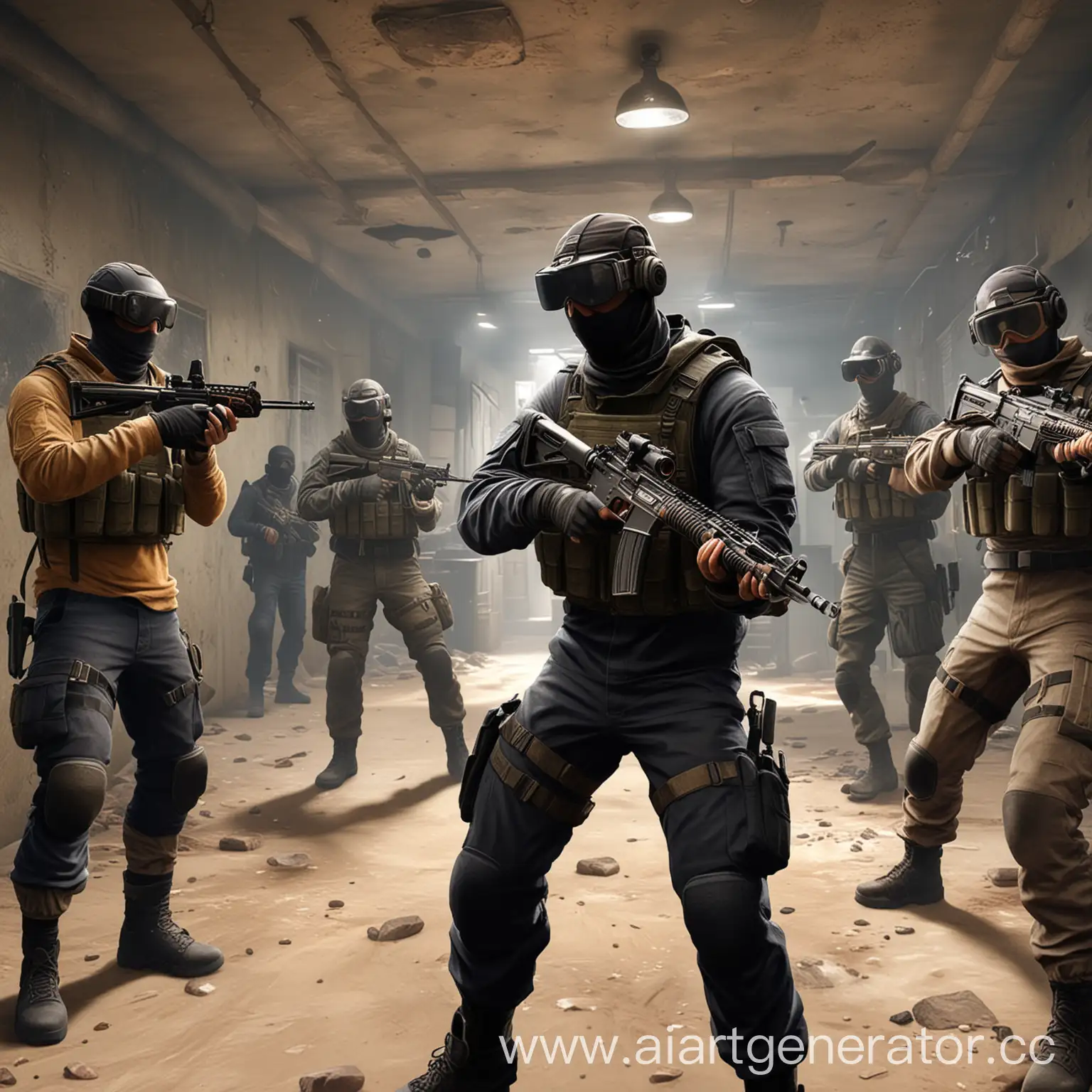 Сыграй с друзьями в Counter Strike на арене виртуальной реальности - 15 минут игры бесплатно
