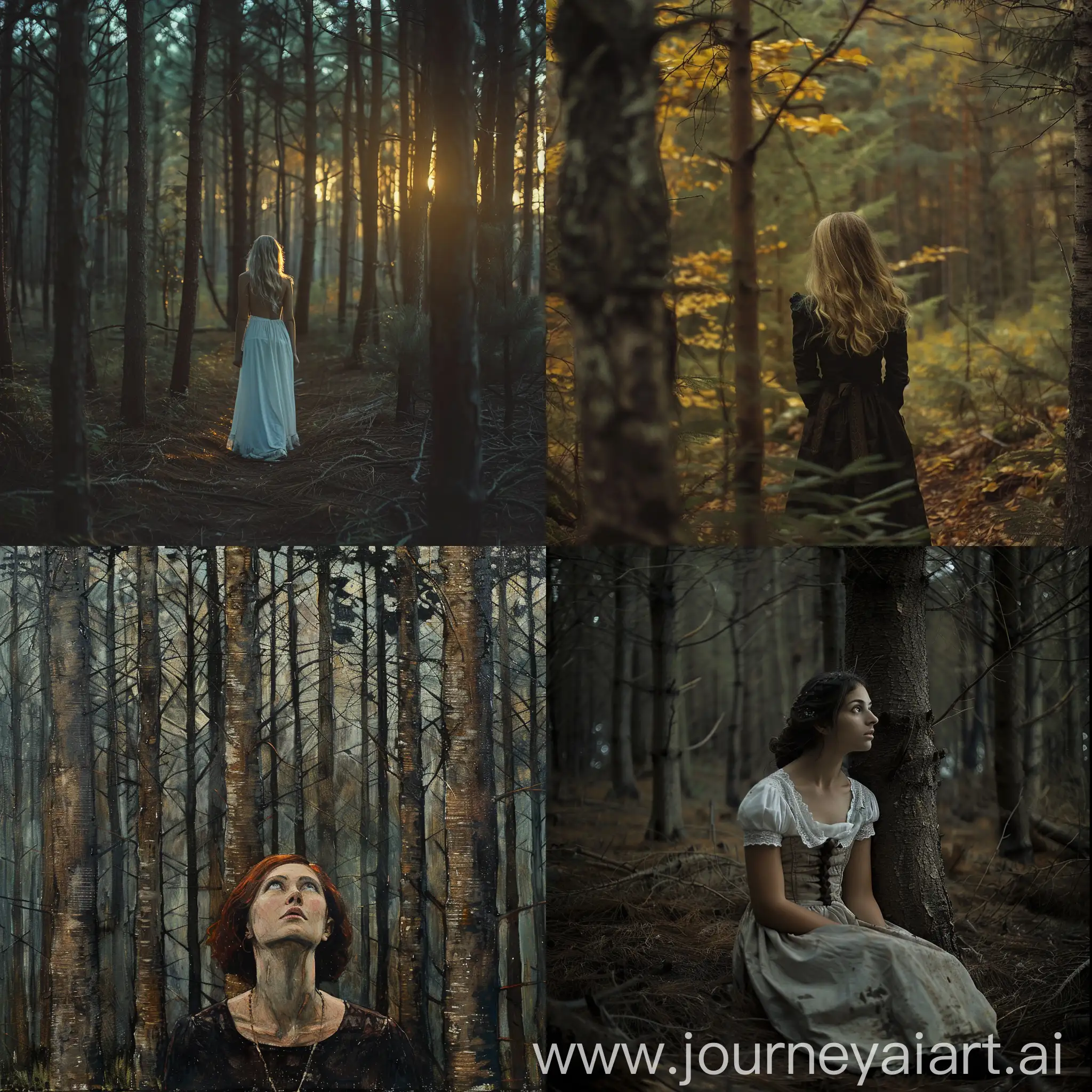 Enigmatic-Woman-in-the-Forest