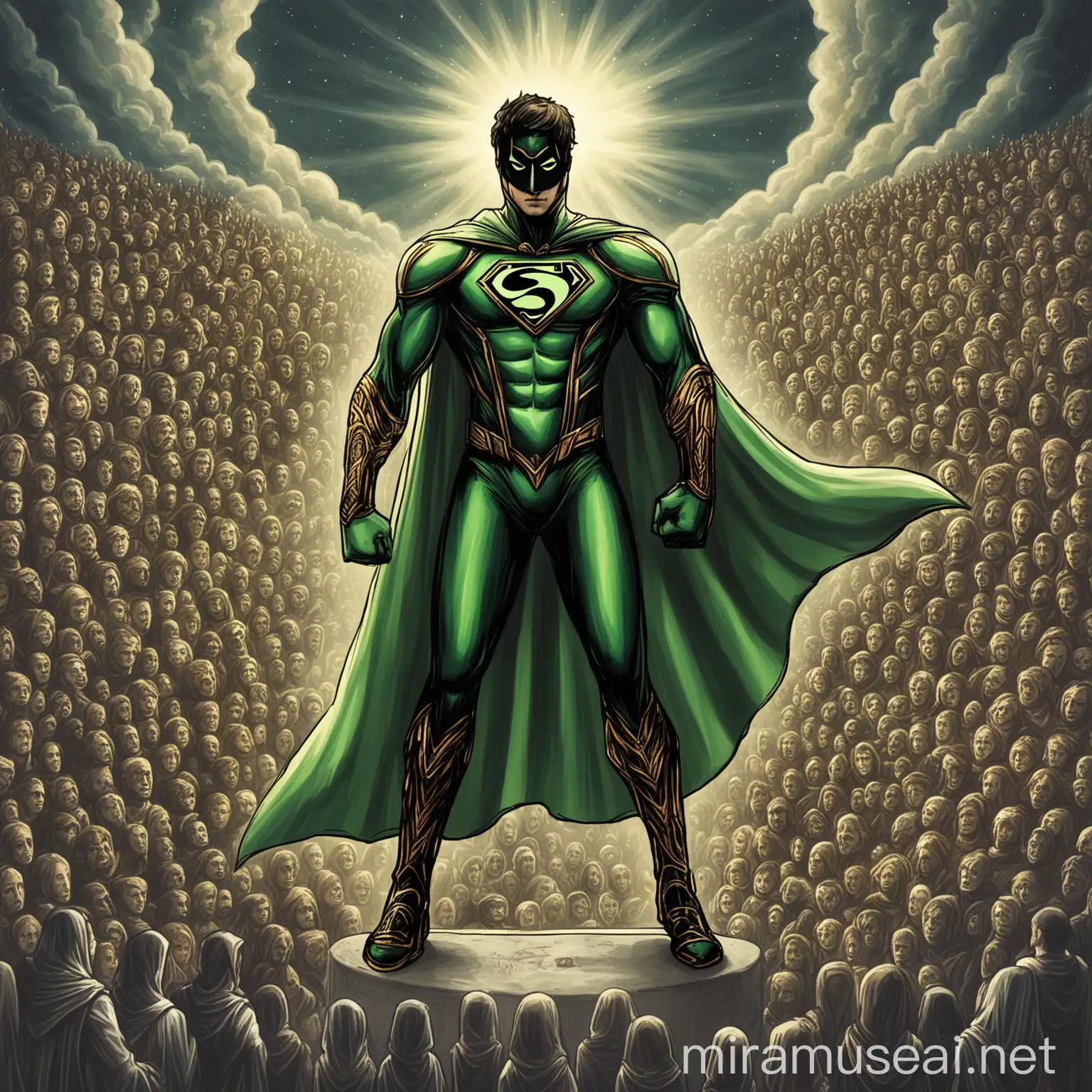 Dream Guardian Superhero Serpenteo Confronting Fears in Safe Dreamscapes