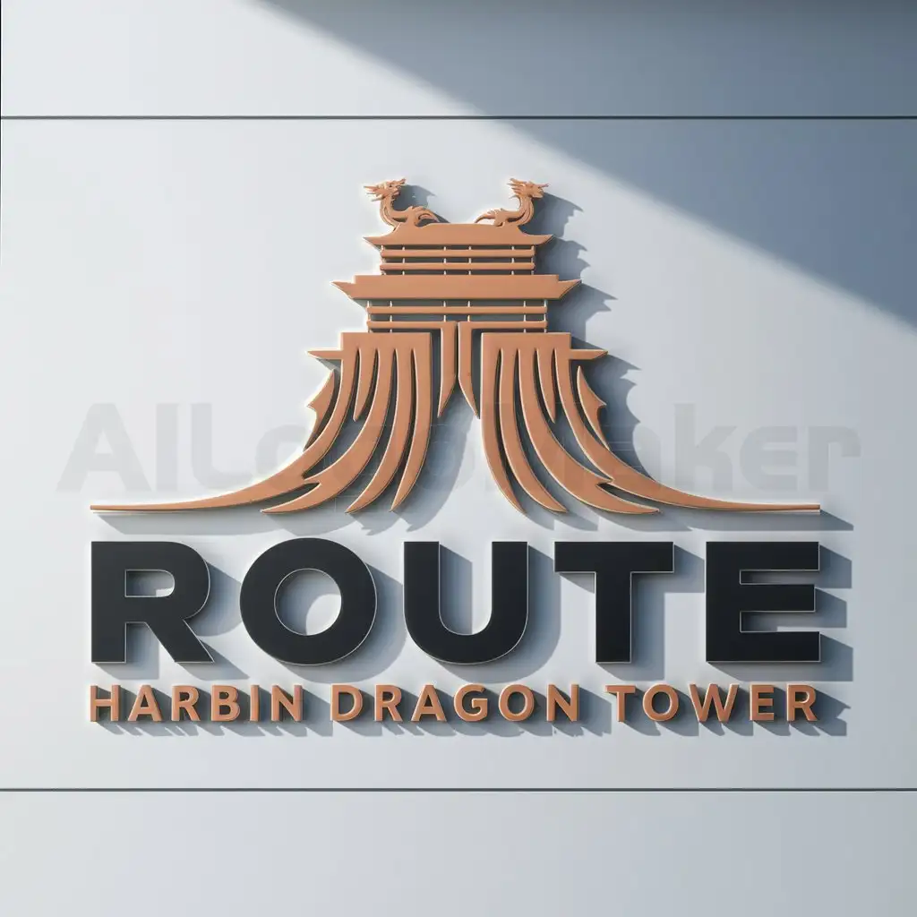 LOGO-Design-for-Route-Majestic-Harbin-Dragon-Tower-Emblem-on-a-Clean-Background