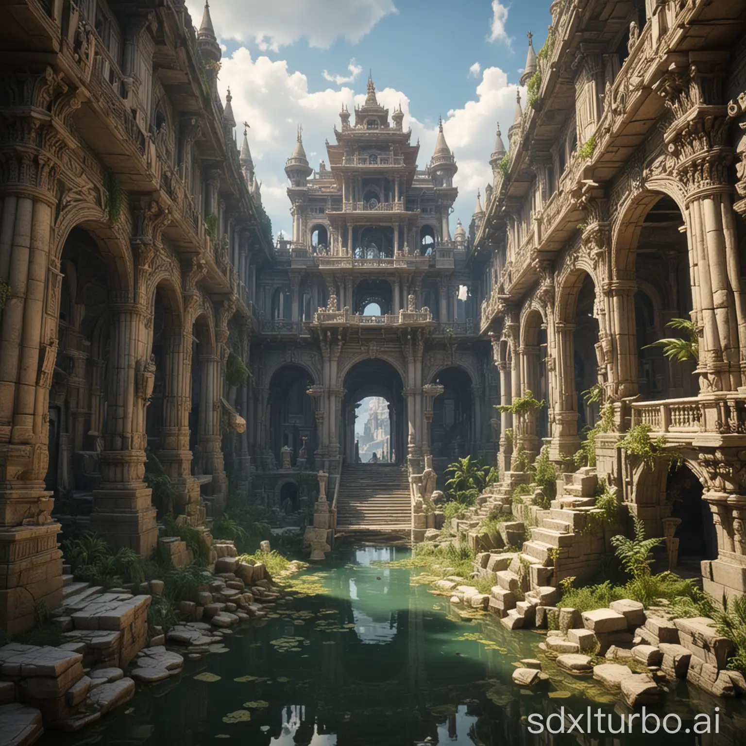 Mystical-Hidden-Palace-Zone-Enigmatic-Ruins-Amidst-Lush-Greenery