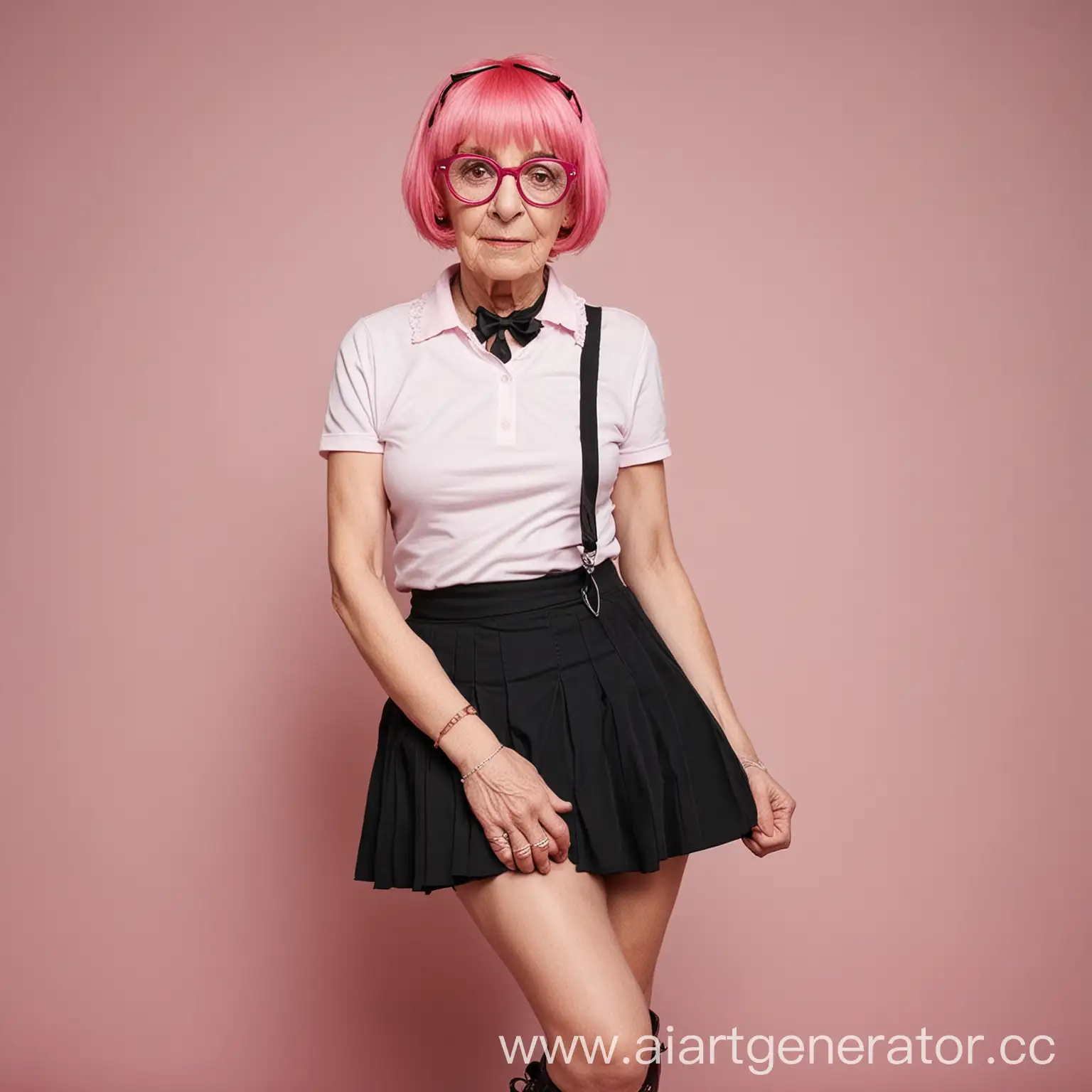 Emo-Style-Elderly-Woman-with-Pink-Glasses-and-Rose-Hair