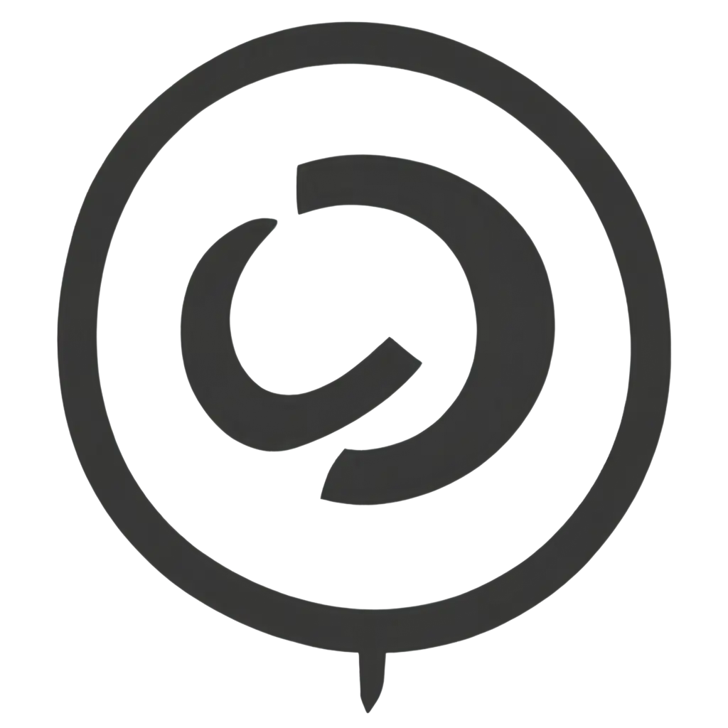 copyleft logo with dominant colors grey
