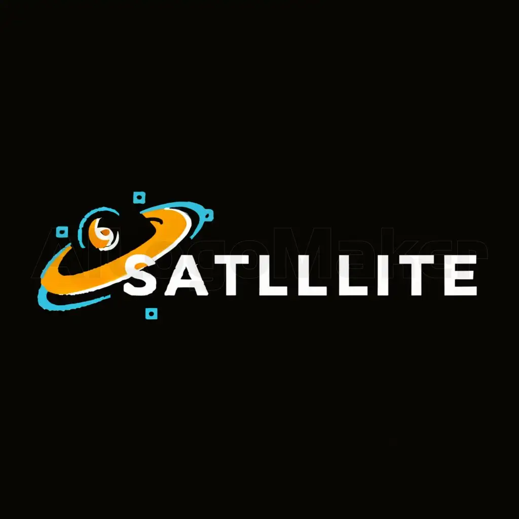 a logo design,with the text "Satellite", main symbol:satellite,Moderate,clear background
